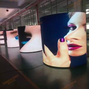 Indoor Curve Portable LED Flexible Screens P2.5 Cylindrical Digital Advertising