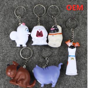OEM Customized Plastic PVC Pretty Cartoon Figure Action keychain toy