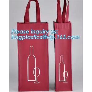 Custom printed non woven drawstring bag for wine, Custom Heavy Duty Non Woven 6