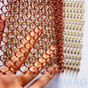 Diamond Hole Metal Mesh Curtains In Black For Club Space Divider 1.2mm