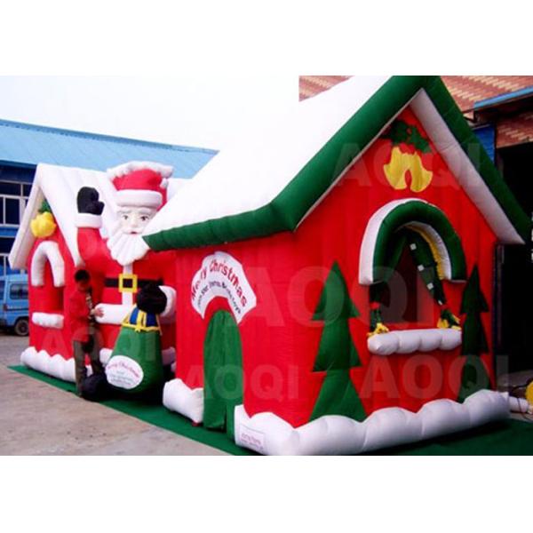 Quality Customized Merry Christmas Inflatable Santa Claus Bouncy Castle For Xmas Decoration wholesale