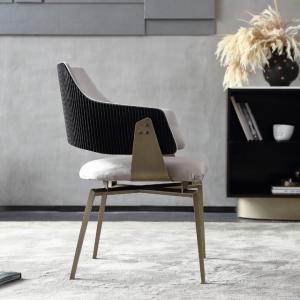 Ergonomic Fabric Ultra Modern Dining Chairs 62*57cm Upholstered