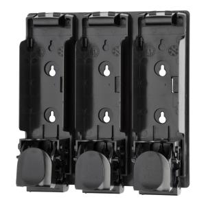 3 x 350ml Manual Triple Application Liquid Soap Dispenser