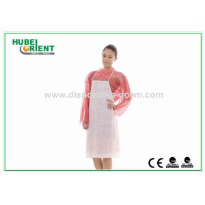 Soft Touching Disposable Non Woven Apron With Thin Neck Gallus