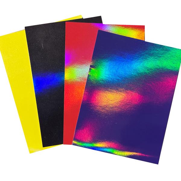 Quality Recyclable Metallized Holographic Paper Sheets / Roll Customized Environment Friendly wholesale