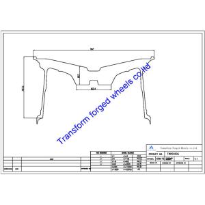 TM191006 19X10 inches forged wheels monoblock wheels blanks Dimple style barrel and rims