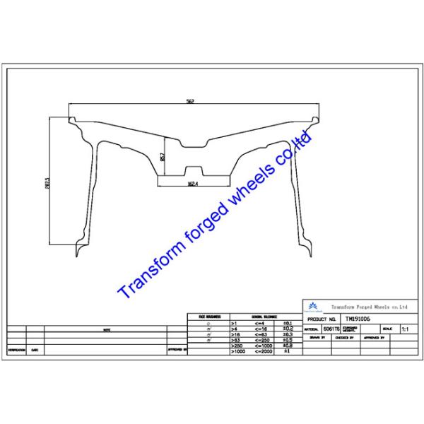 Quality TM191006 19X10 inches forged wheels monoblock wheels blanks Dimple style barrel and rims wholesale