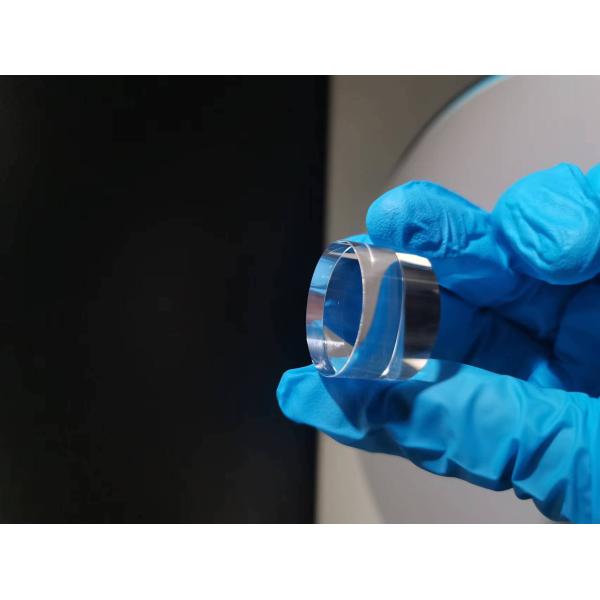 Customized Dia25.40* 15.00mm Cylindrical All Sides Polished Sapphire Lens Optical Windows
