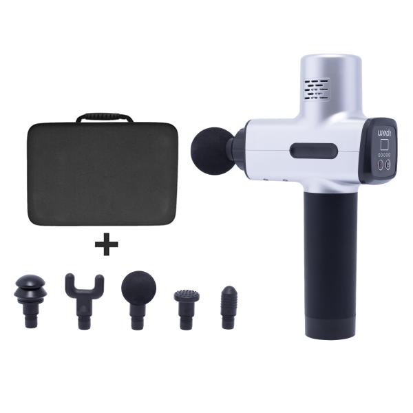 Quality 2000mAh new body handheld rechargeable deep tissue muscle vibration fascial massage gun wholesale