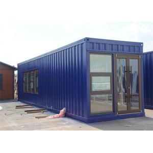 Galvanized Steel Prefab Container House with Glass Wool Panels