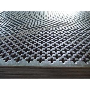 Square Hole Blue Perforated Metal Mesh Galvanized Steel Plate