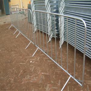 Metal Crowd Control Barricades , Portable Safety Barricades Long Use Life