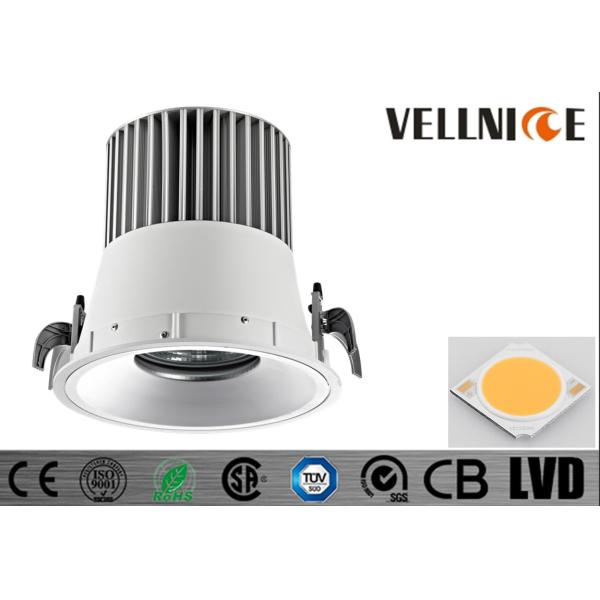 White / Silver Texture Aluminum Die Cast Fixture Housing Citizen Cob Round LED