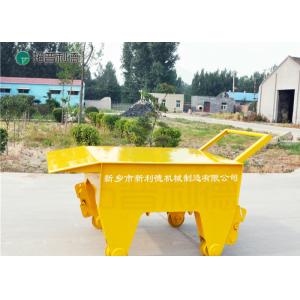 China Customized 500kg manual rail flat cart for bay cargo handling with push/pull rod on sale