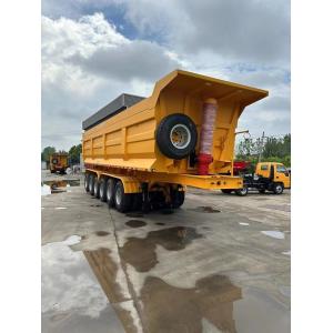 16 Tire Number Durable Steel Capacity Grain Rear Dump Semi Trailer for AND9403ZH