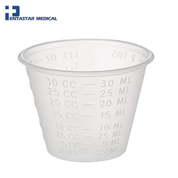 Medical Disposable Plastic Measuring Medicine Cups with Clearly Scale