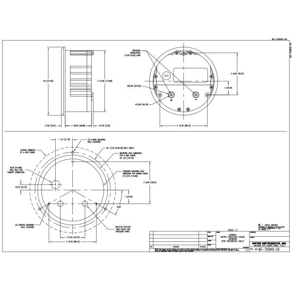 Dwyer DM-1102 Differential Digital Pressure Gauge in stock