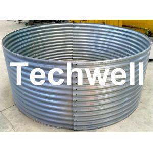 2.5 - 4.0mm Steel Silo Corrugated Panel / Sheet Roll Forming Machine With PLC