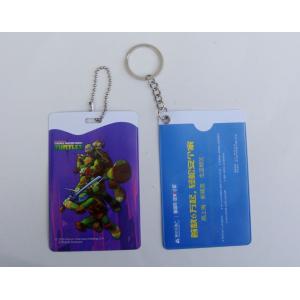 Retractable Rigid Plastic Pvc Badge Holder For Name Card , Silk Printing