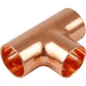Cheap C70600 CuNi 9010 Copper Nickel Tee Brass Fittings Copper Water Pipe Fittings for sale