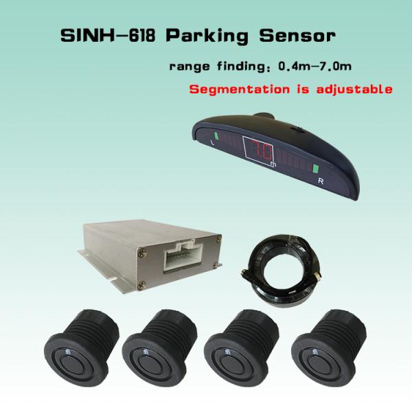 Quality 12-24v Truck Video Parking Sensor Waterproof 67 With 4 Sensors Buzzer Alarm wholesale