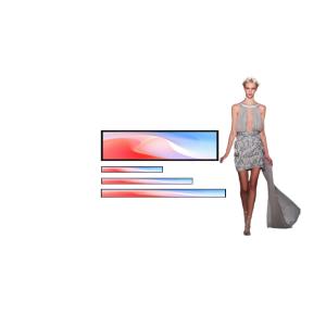 23.1 24 28 36 37 43 Inch Shelf Digital Signage Advertising Display for Store