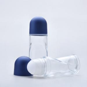 Glass Refillable Roll On Deodorant Bottles OEM Diameter 35.2mm