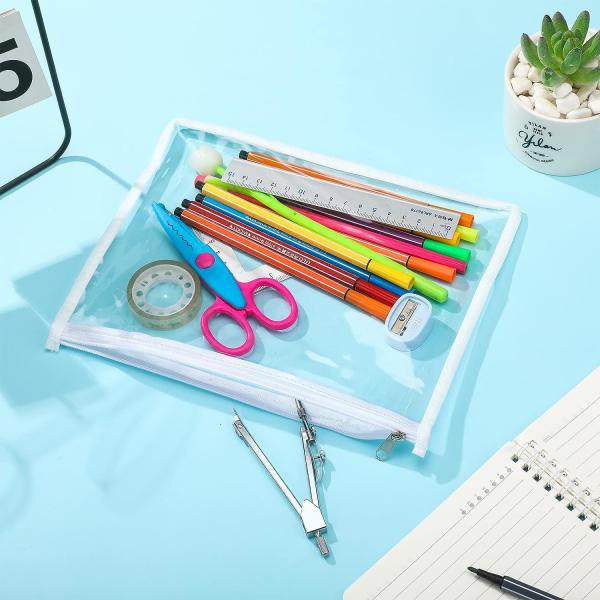 Quality Zipper Pouches Pencil Pouches PVC Makeup Pouch Envelopes Folder Storage Multi Purpose Pouch Document File Organization wholesale