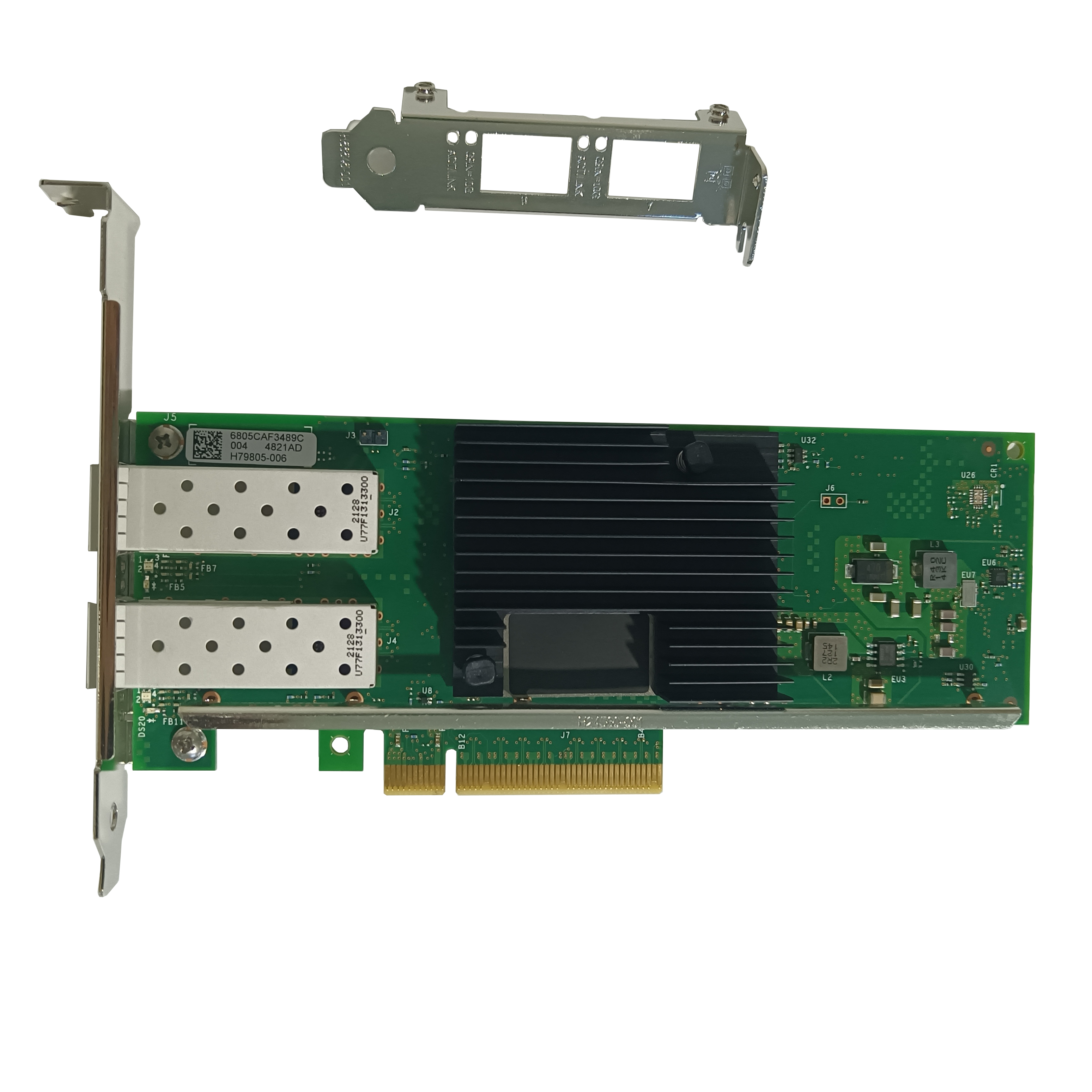 Cheap Intel X710-DA2 Network Card With 10Gbps Data Rate Dual Port SFP+ PCIe Gen3X8 Ethernet Adapter for sale