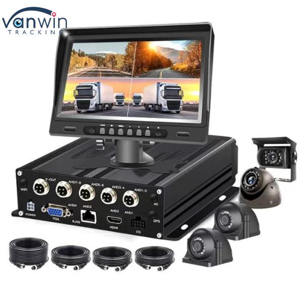 1080P 4CH MDVR Digital Video Recorder with 4G SIM WiFi GPS Video Vehicle Truck