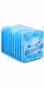 Ice Packs For Lunch Box, Freezer Ice Packs Slim Long Lasting Cool Packs For Lunch Bags And Cooler, Poker Design