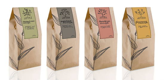 Quality Recycled Printing Zipper Tea Bags Packaging Square Bottom Brown wholesale