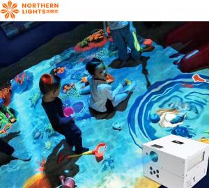 China Sand Beach Interactive Floor Projection Sand Pool Game For Indoor Playground on sale
