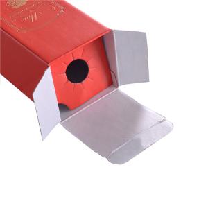 Custom High Quality Single Wine Bottle Glasses Corrugated Packaging Boxes