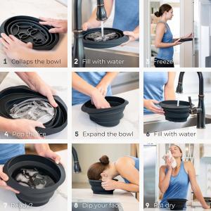 Multi Purpose Foldable Ice Bowl