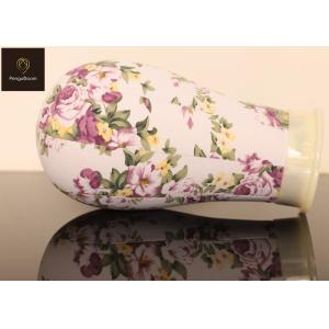 Purple Floral Color Height 24cm cork Canvas Wig Head Smooth Surface