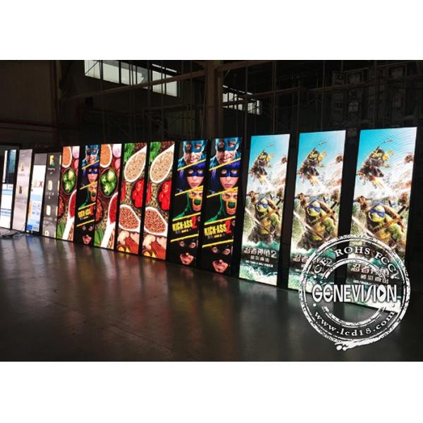 P3 LED Sign Poster Screen Kiosk Digital Signage 1500 Nits Indoor Portable 1920x576mm