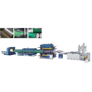 Single Wall Double Wall Corrugated Pipe Making Machine For HDPE / PVC
