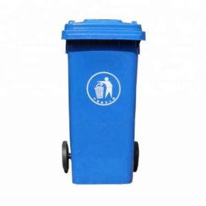 Best Selling 120L garbage bin waste residential use 2 Wheels Plastic waste bin