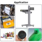 PET Bottle CO2 Laser Marking Machine 0-130m/min With Laser Coder