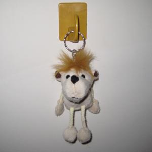 Cheap lovely mini stuffed plush lion toys keyring for sale