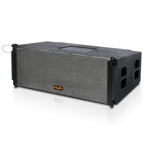 Cheap Dual 12&quot; black Active Line Array Speakers for sale