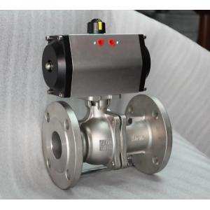 Cheap Water Media 2PC Flange Ball Valve with Pneumatic/Electric Actuator Features for sale