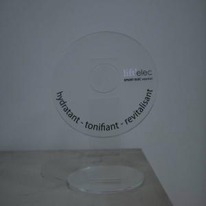 Perspex Promotional display - Silk screen / scrub