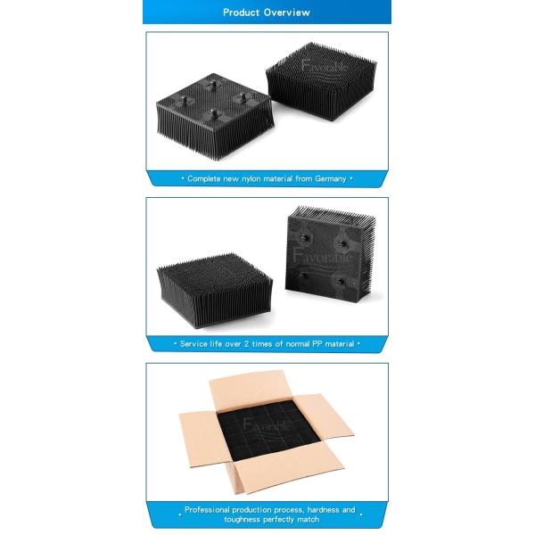 Black Nylon Bristle 1.6" With Round Foot For Gerber Cutter GTXL Bristle 92910001