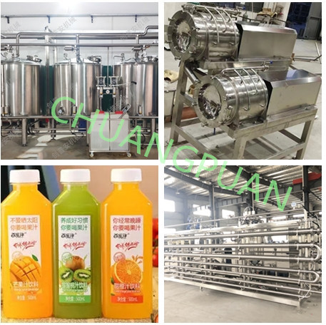Fully Automatic Stainless Steel Concentrated Mango Pulp Processing Line With Plc