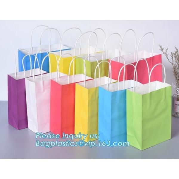 Design Luxury Brown Kraft Paper Shopping Bag With Handle,Customized Green
