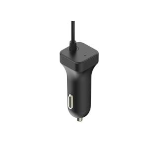 Single Port White USB Car Charger Adapter With Micro USB 5V 2.4A