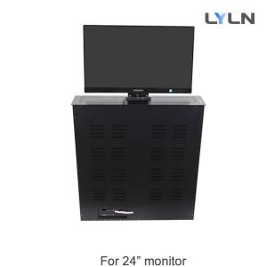 Cheap Conference Room Motorized 24 Monitor Lift , Computer Desk Monitor Lift for sale