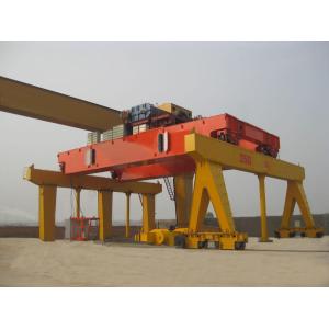 550T A5 Double Girder Overhead Crane 28m With Cab Control Hook